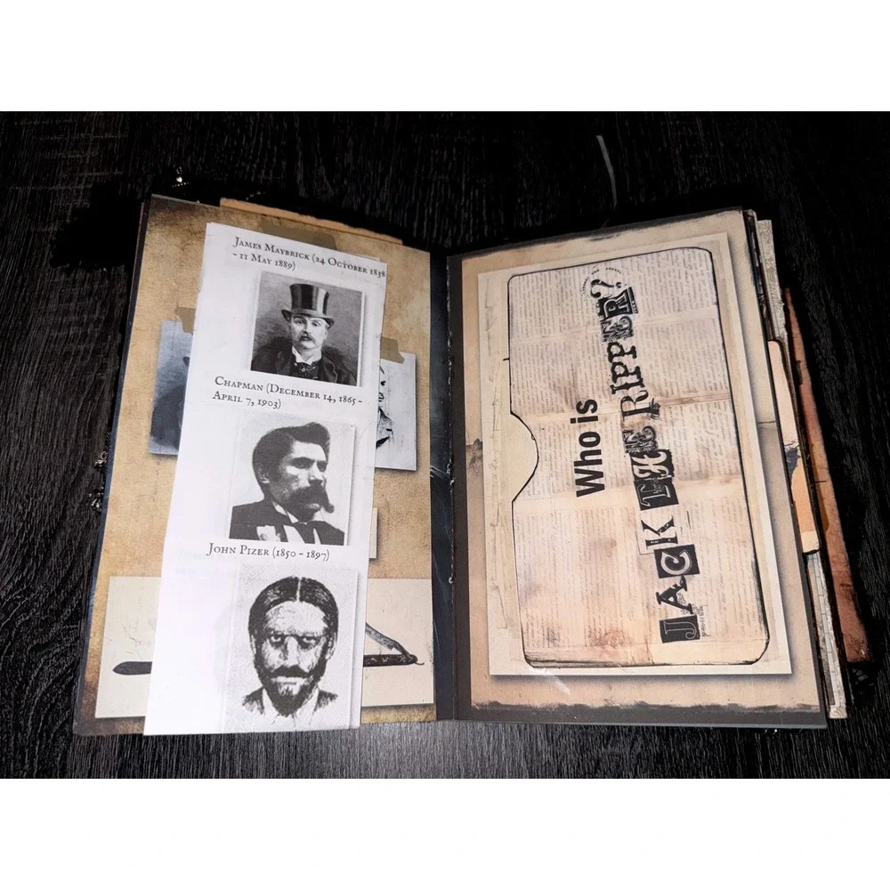 Jack the Ripper Themed Junk Journal Mixed Media‎ Art Book Notebook